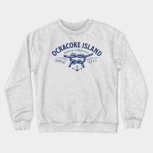 Ocracoke Island, NC Beach Knot Summer Vacation Crewneck Sweatshirt